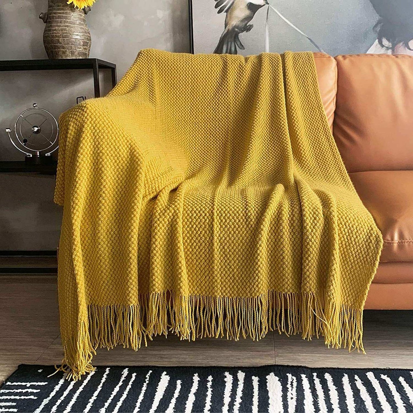 Sofa Blanket Air Conditioning Blanket Morandi Small Bubbles