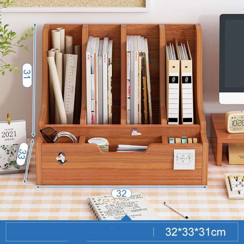 Bookshelf Desktop Office Folder Storage Rack - globaltradeleader