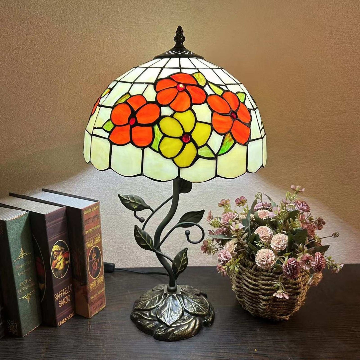 American Pastoral Tiffany 12-inch Table Lamp Living Room Study Bedroom
