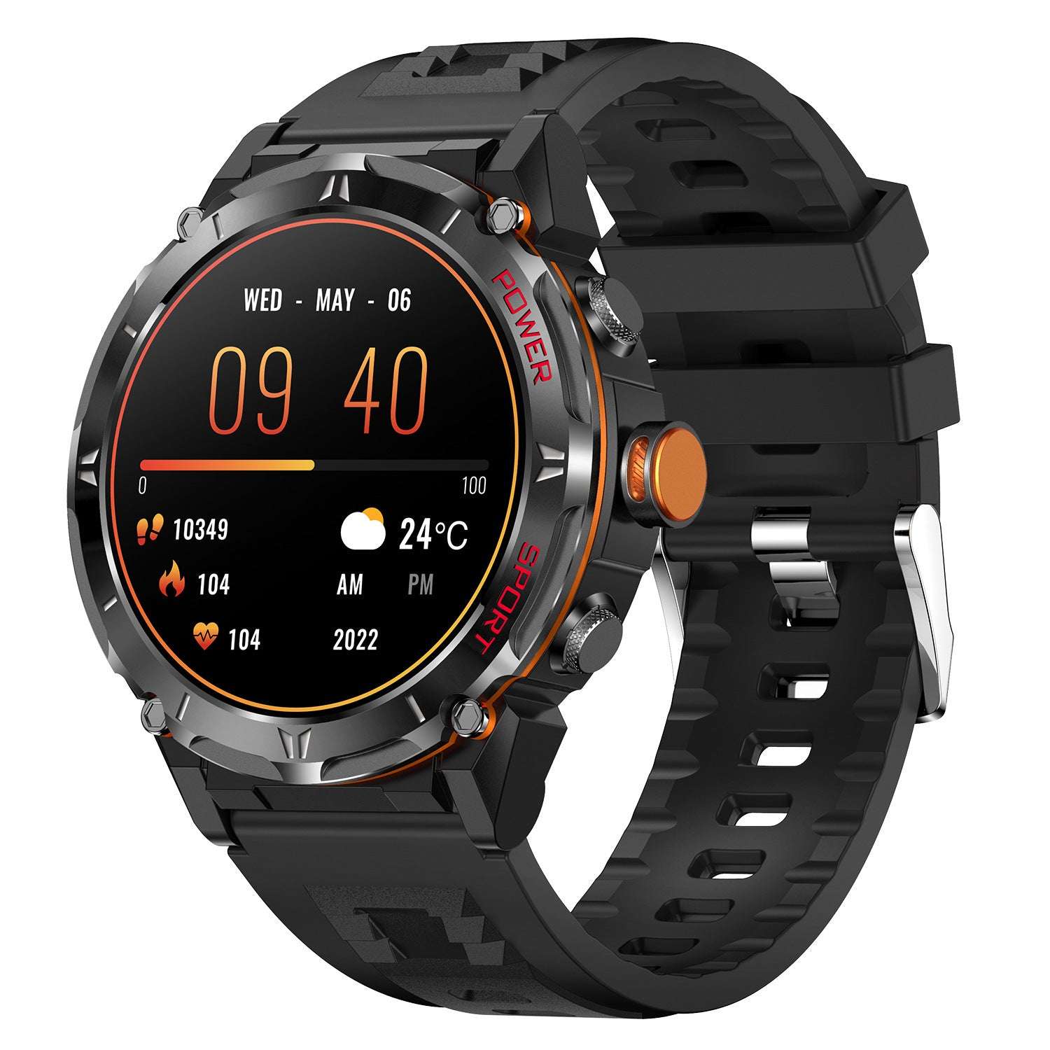 New Y18 Smart Watch 143-inch Blood Oxygen GPS Altitude Pressure Monitoring - globaltradeleader