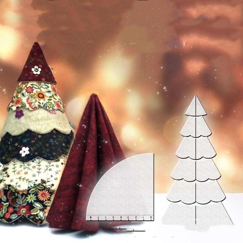 Handmade Christmas Tree Quilting Set Of 7