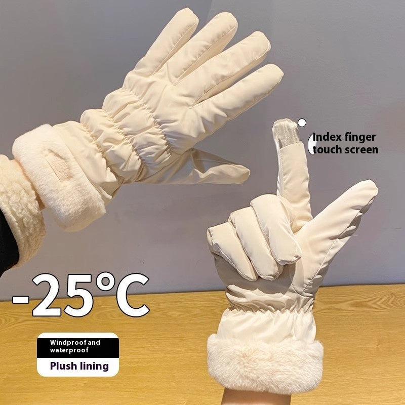 Winter Women's Warm Korean-style Touch Screen Riding Gloves - globaltradeleader