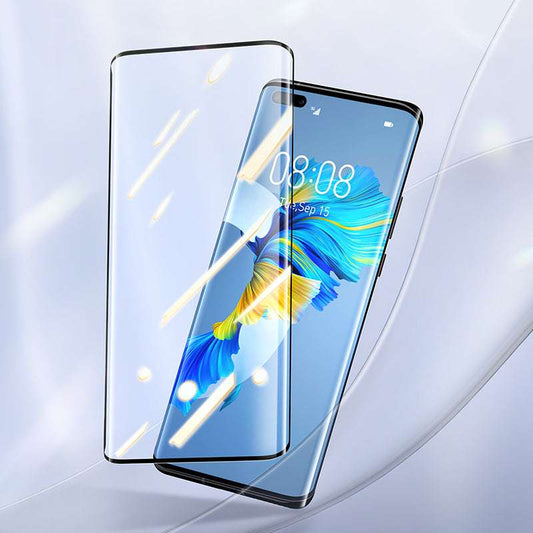 Full Screen Curved Full Adhesive Tempered Film For Mate40 Pro Single Pack Black