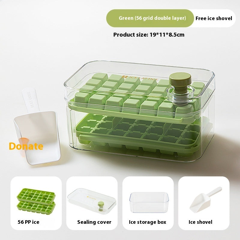 One-click Demoulding Tray Double Layer Pressing Ice Maker - globaltradeleader