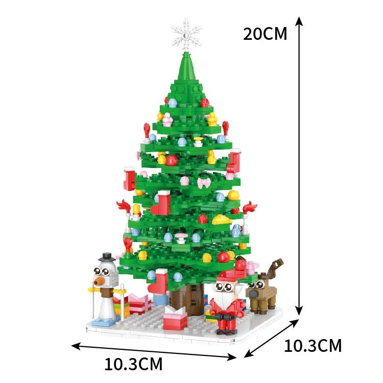 Christmas Tree Countdown Puzzle Assembled Building Block Toys - globaltradeleader