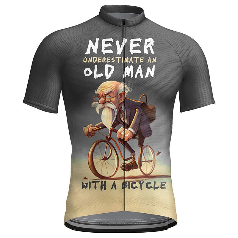 Bodysuit Cycling Clothing Sports Top Raglan Sleeve Printed Men's Short Sleeve - globaltradeleader