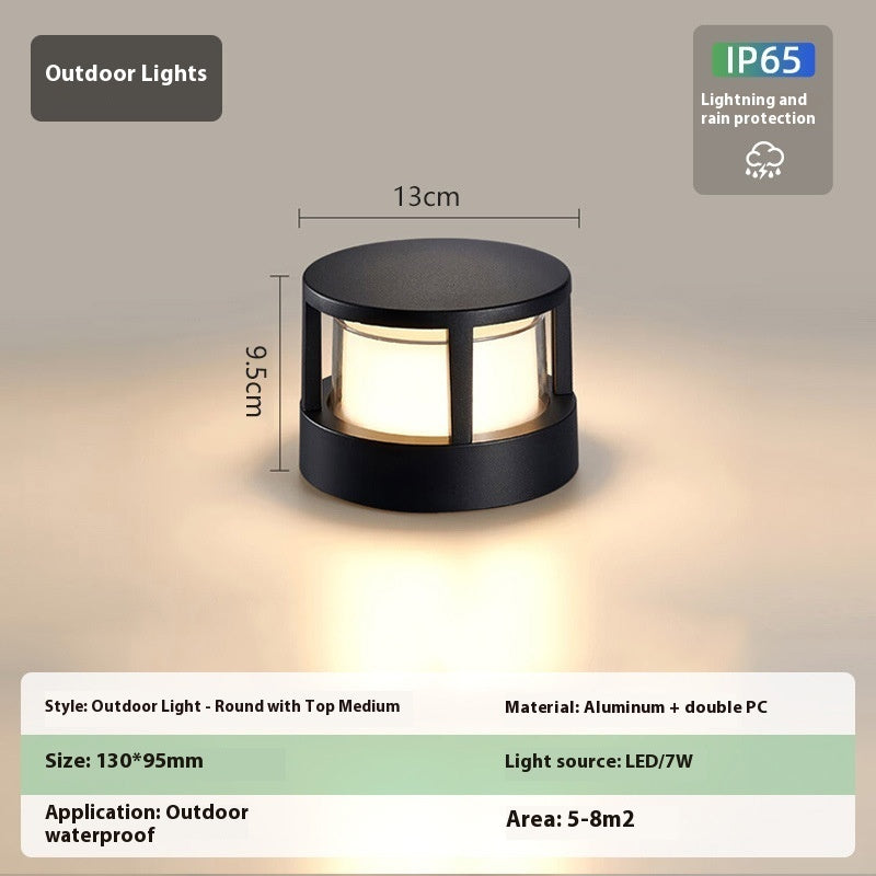 Outdoor Aluminum Wall Pillar Lamp - globaltradeleader