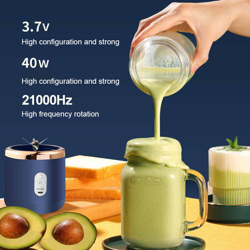 6 Blades Portable Juicer Small Electric Juicer Fruit Automatic Smoothie Blender Kitchen Tool Food Processor