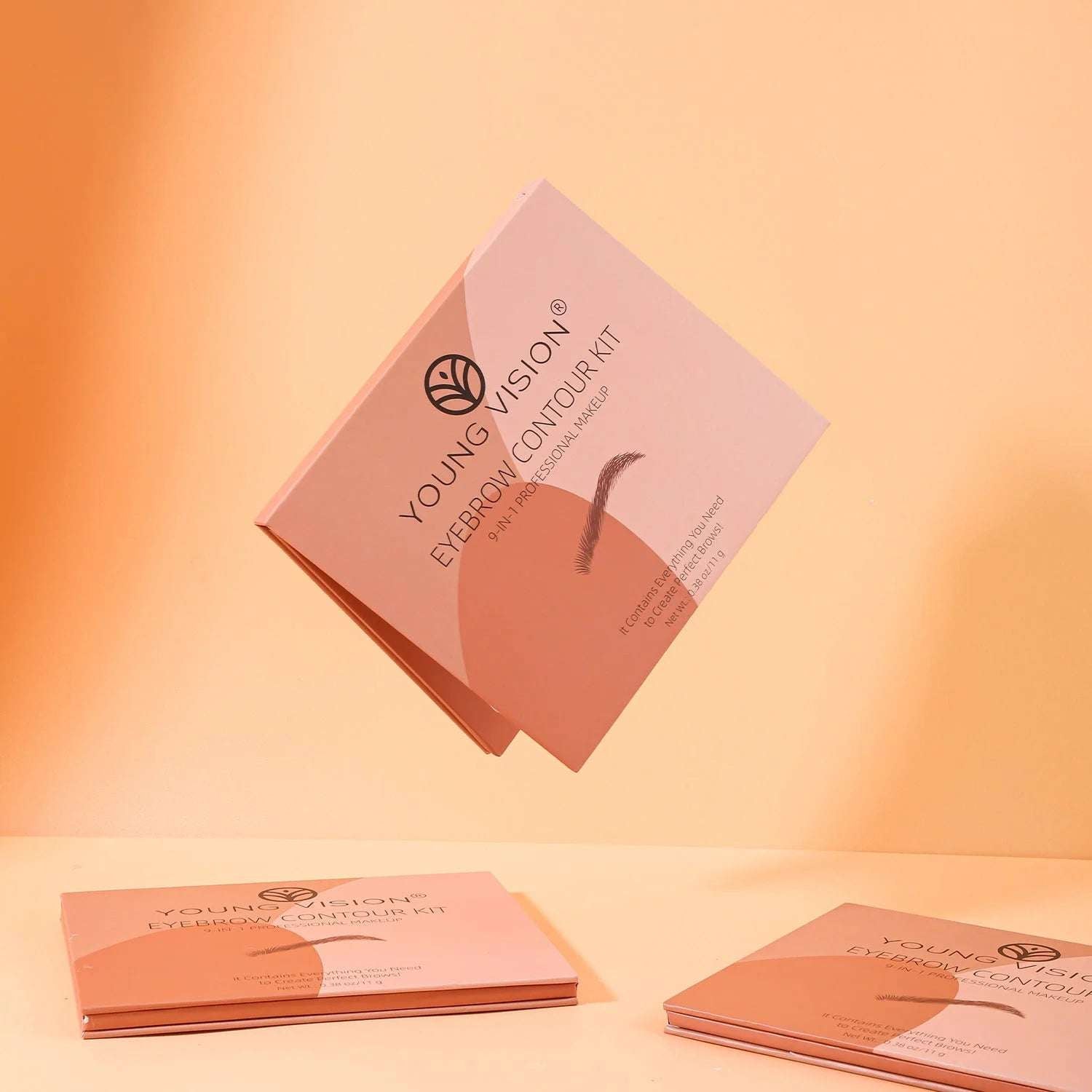 6 Colors Eyebrow Powders 9 In 1 Professional Eyebrow Contour Highlighter With Brow Brush Brow Trimmer Waterproof Makeup Palette - globaltradeleader