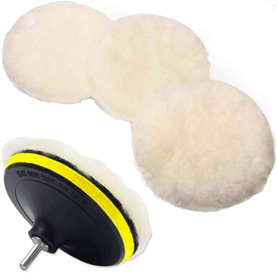 6 Inch Mirror Polished Single-sided Wool Wheel Car Beauty Waxing Thickened Wool Pad