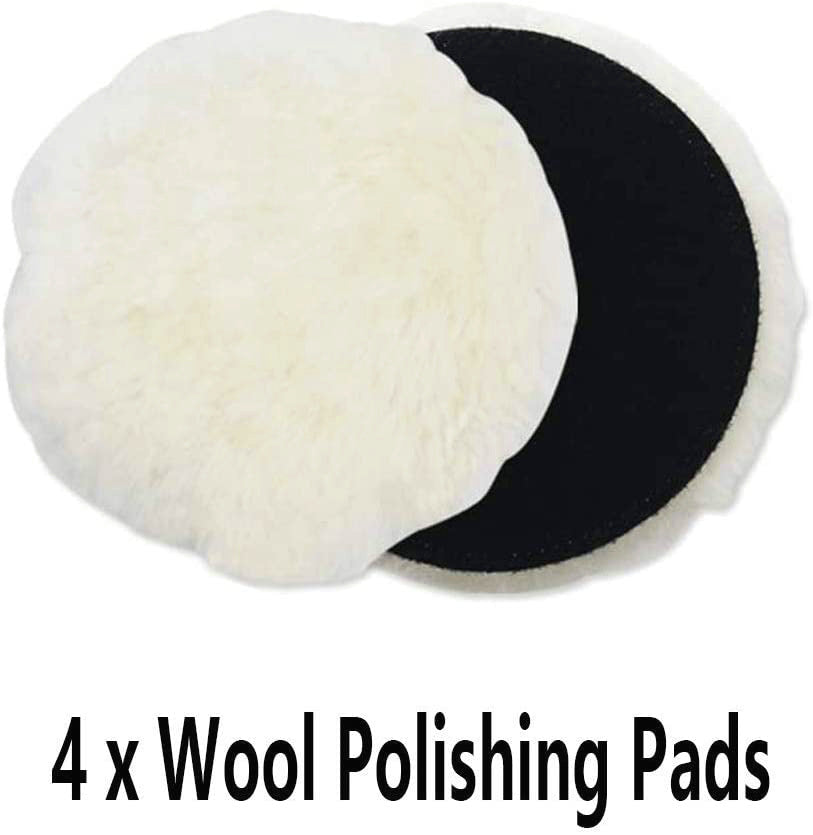 6 Inch Mirror Polished Single-sided Wool Wheel Car Beauty Waxing Thickened Wool Pad
