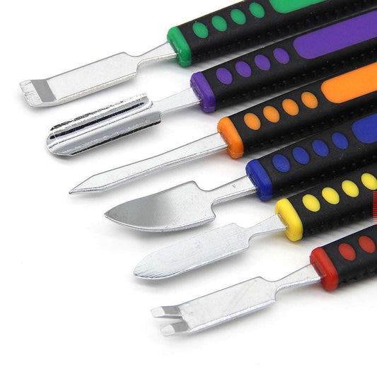 6 in 1 Repair Opening Metal Spudger Pry Tools Disassemble Set for Cell Phone GPS
