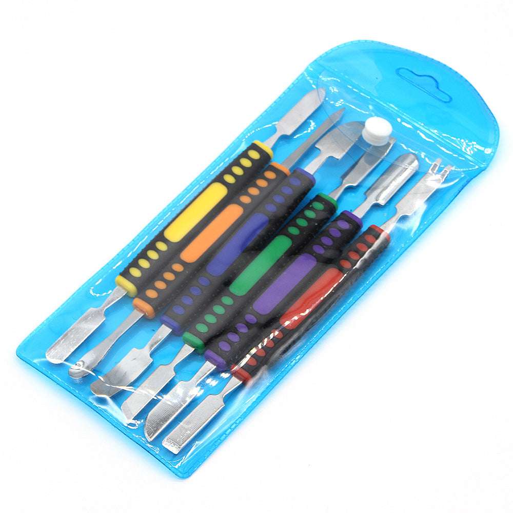 6 in 1 Repair Opening Metal Spudger Pry Tools Disassemble Set for Cell Phone GPS