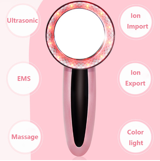 6 in1 Ultrasound Body EMS Slimming Photon LED Therapy Facial Massager Face Galvanic Skin Care Burn Fat Anti Cellulite Spa Beauty