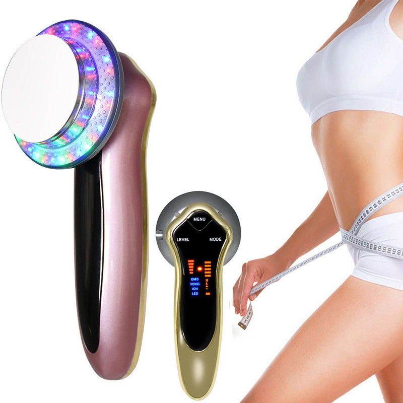 6 in1 Ultrasound Body EMS Slimming Photon LED Therapy Facial Massager Face Galvanic Skin Care Burn Fat Anti Cellulite Spa Beauty