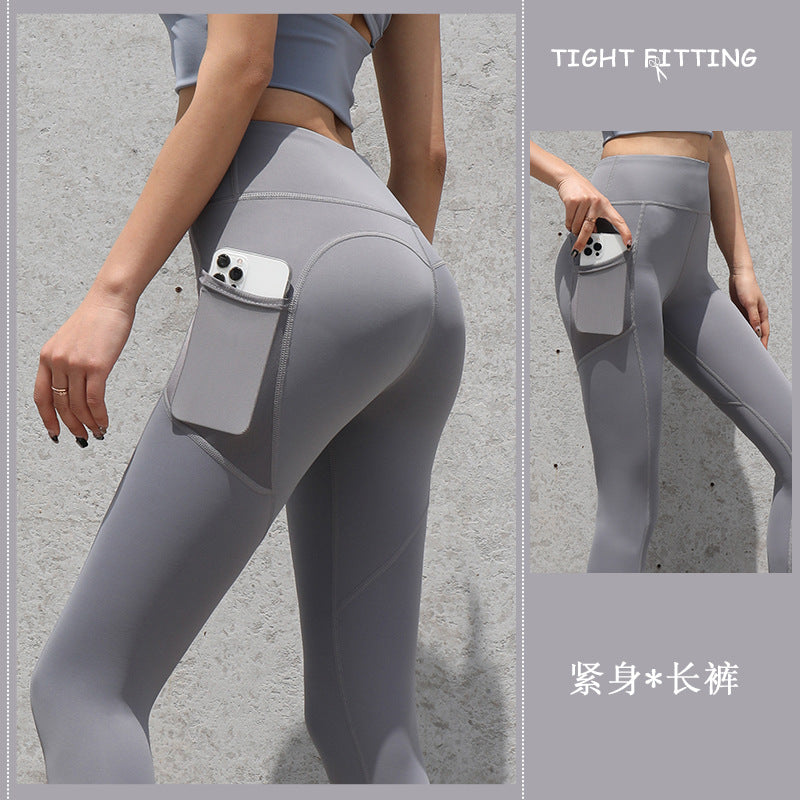 Gym Sport Seamless Leggings With Pockets Push Up High Waist Pants Women Fitness Running Yoga Pants Gym Sport Seamless Leggings - globaltradeleader