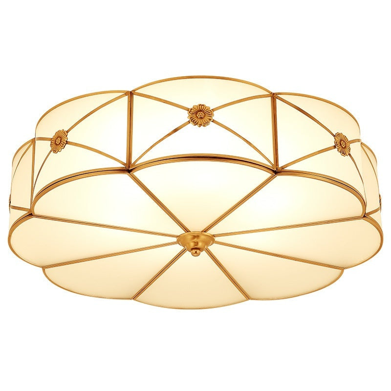 All Copper American Simple Led Ceiling Lamp Modern - globaltradeleader