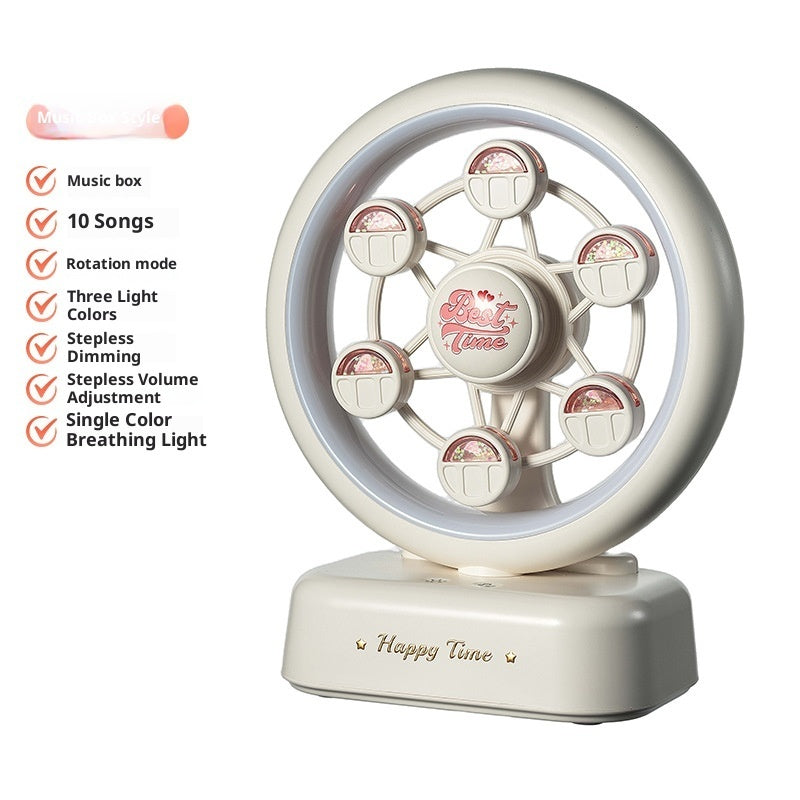 Ferris Wheel Bluetooth Speaker Rechargeable Music Box Atmosphere Table Lamp - globaltradeleader