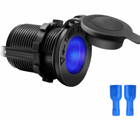 Car Waterproof Cigarette Lighter With Lamp Holder And Charging Seat