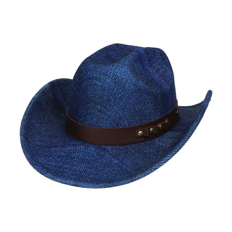 Western Cowboy Hat Felt Outdoor Sun Shade Top Hat Retro Jazz - globaltradeleader