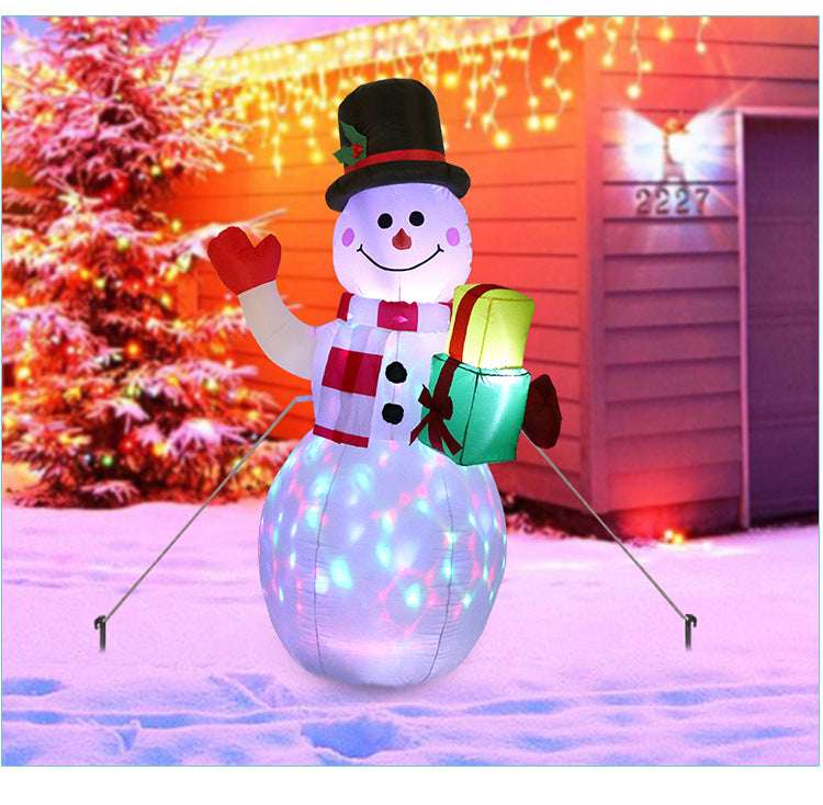 Decorate the garden for Christmas