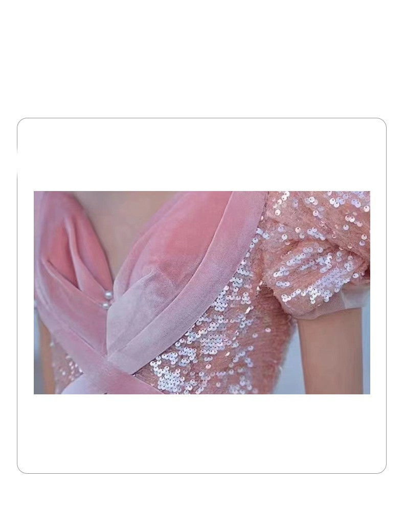 Pink Evening Dress For High End Luxury Women - globaltradeleader