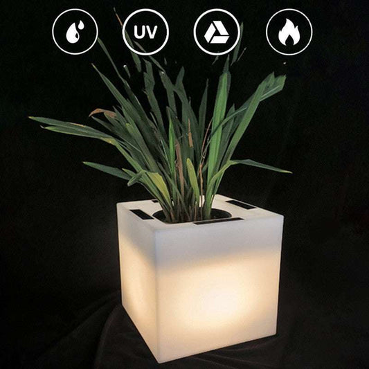 Super Bright Luminous Waterproof Plastic Flowerpot Garden Lamp - globaltradeleader