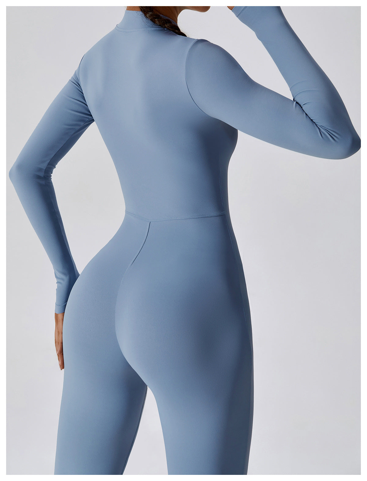 Women's Long-sleeve Zipper Yoga Sports Jumpsuit - globaltradeleader