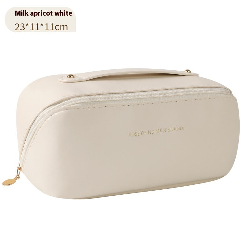 Portable Travel Large Capacity Polyurethane Pillow Cosmetic Bag - globaltradeleader