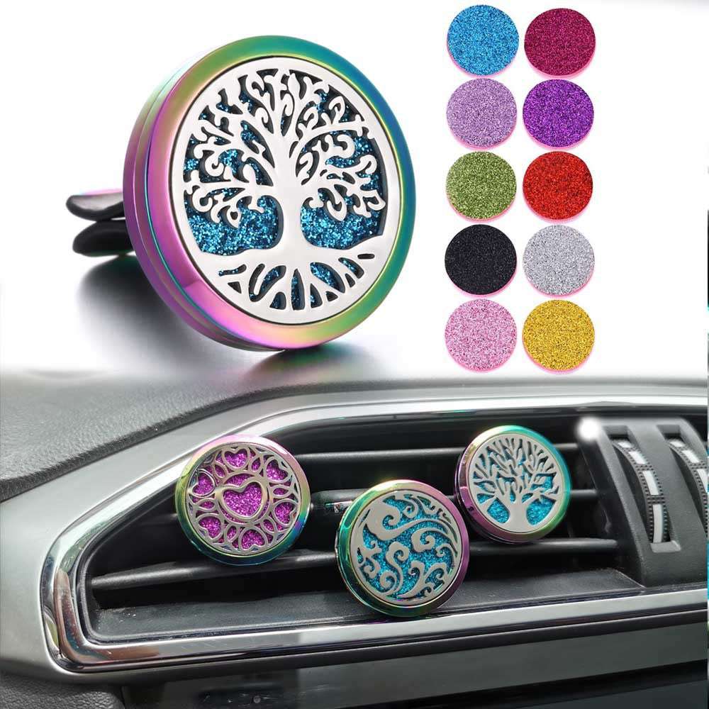 Colored Car Vent Clip Aroma Diffuser Pad