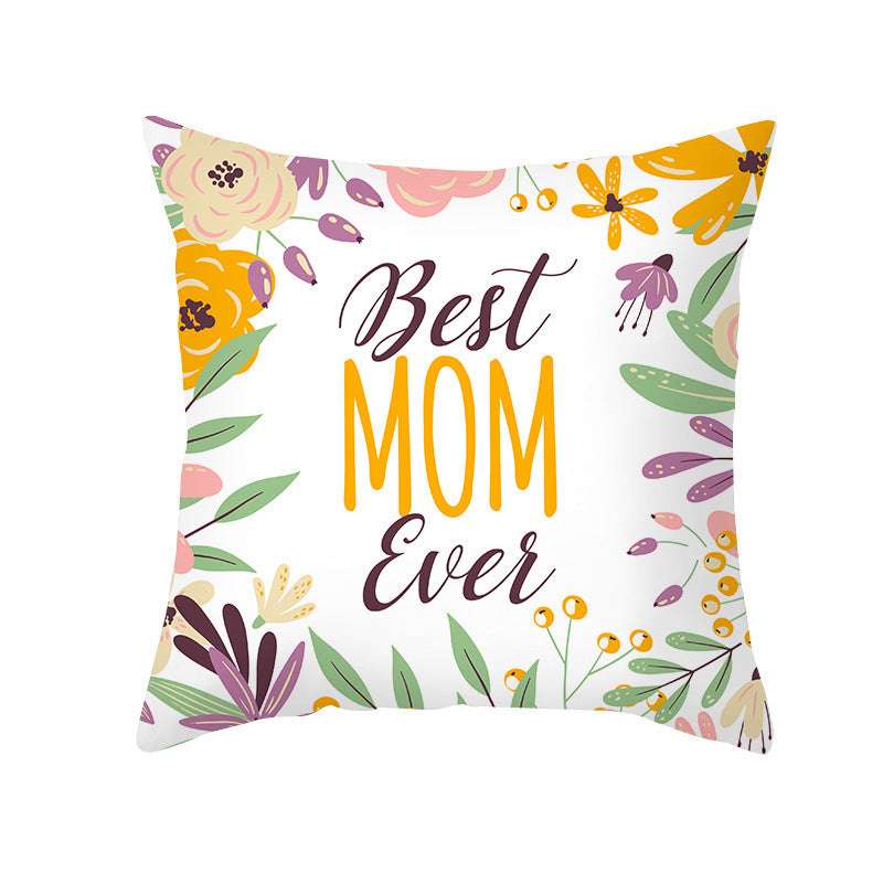 Nordic Mother's Day Pillowcase Peach Skin