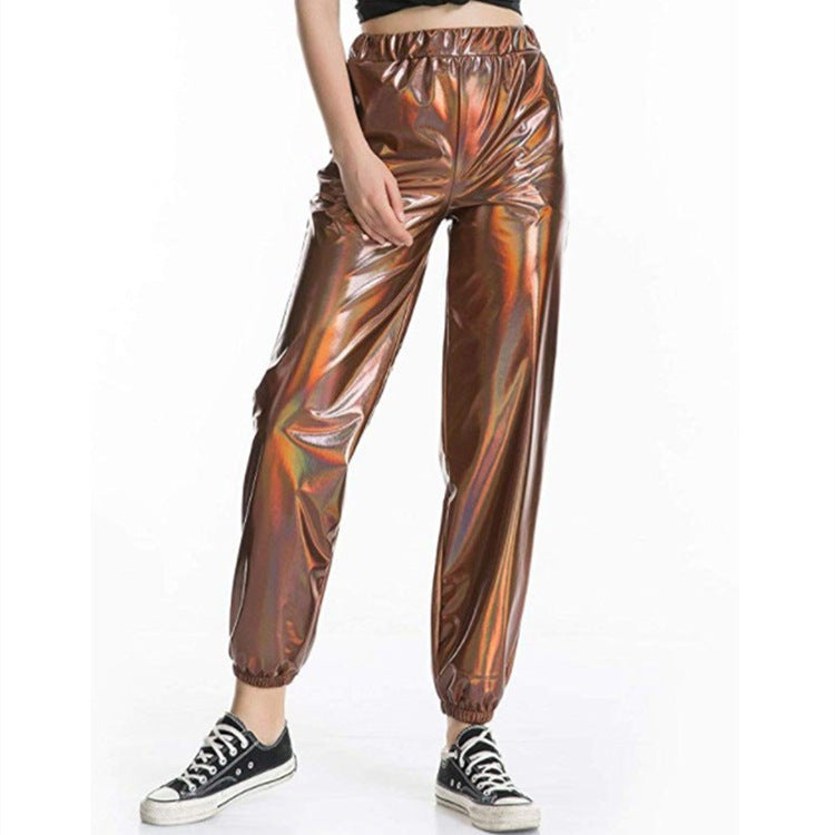 Fashion Casual Colorful Solid Color High-elastic Women's Trousers - globaltradeleader