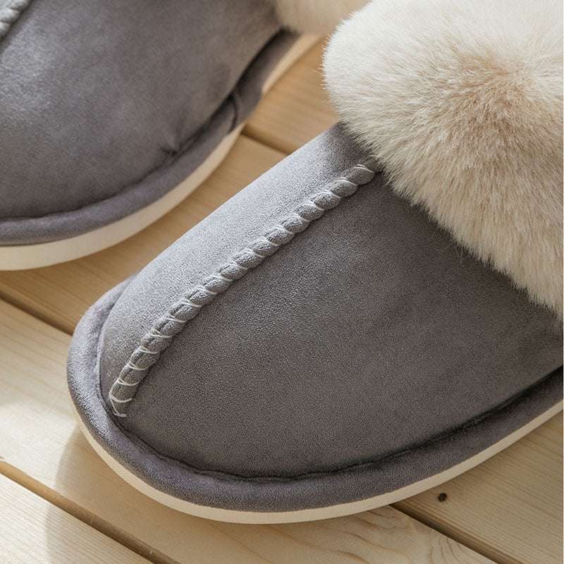 Household Plush Slippers Women Cotton Shoes For Autumn And Winter - globaltradeleader