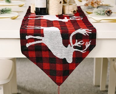 Christmas decorations knitting cloth table flag - globaltradeleader