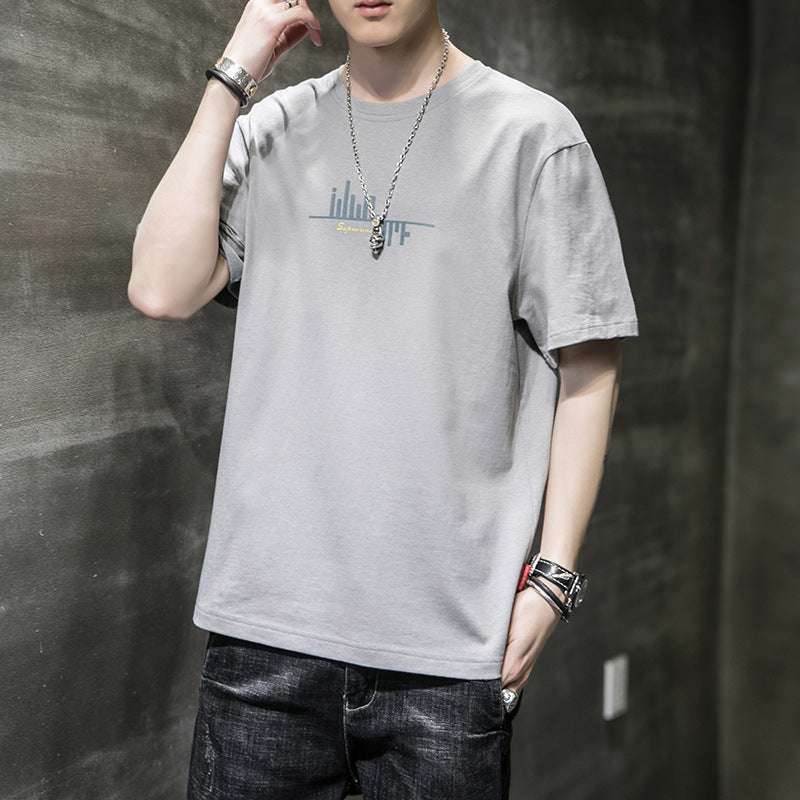 New Hong Kong Fashion Brand Cotton Short Sleeve T-shirt - globaltradeleader