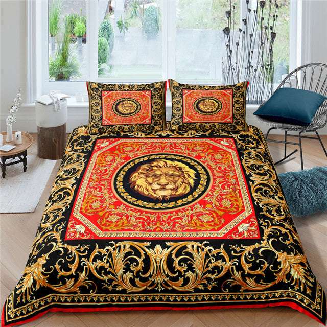 European-Style Printed Quilt Ver Luxury Bedding Set Comfort