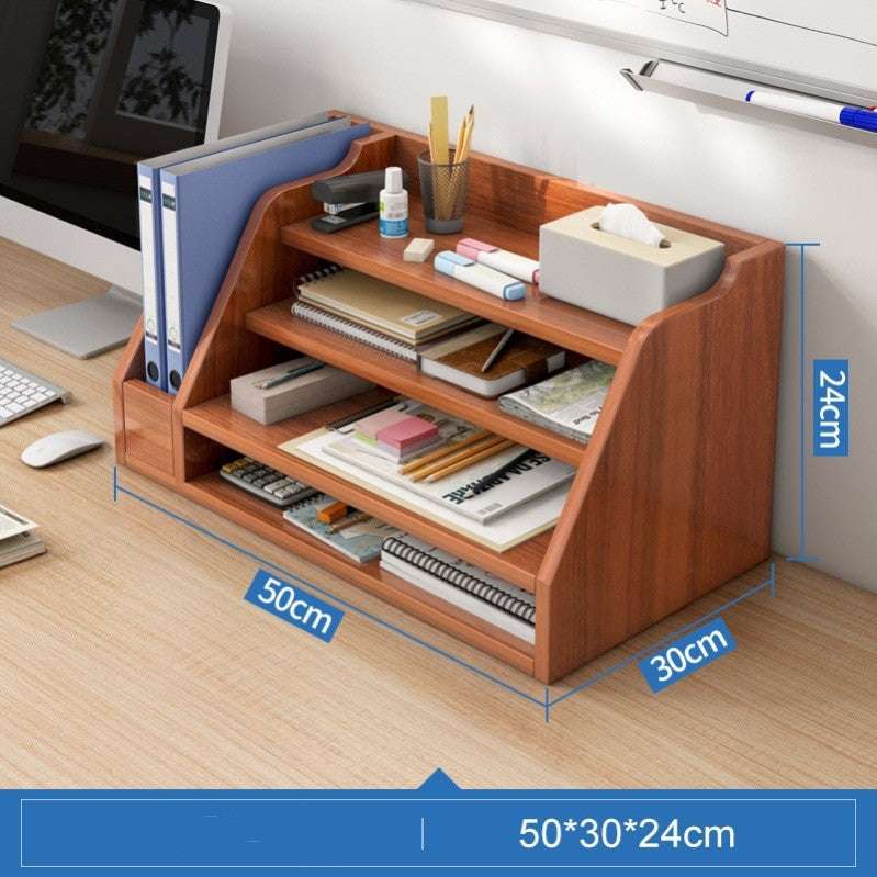 Bookshelf Desktop Office Folder Storage Rack - globaltradeleader