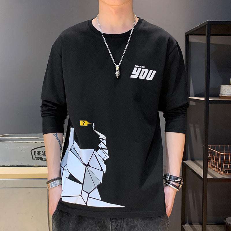 Men's Wide Creative Printed Half Sleeve Summer Top - globaltradeleader