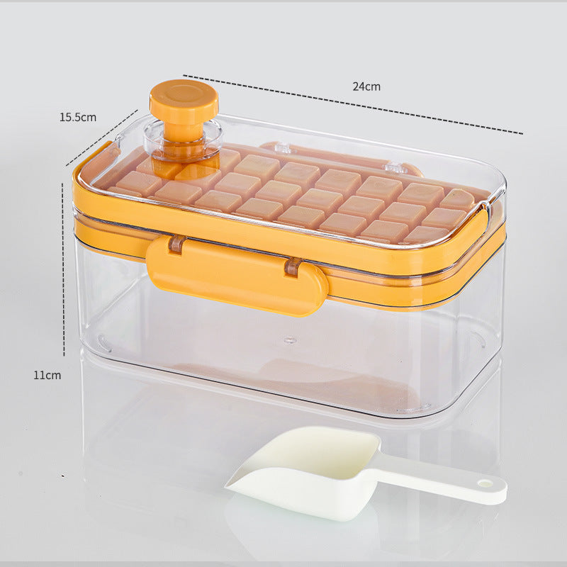 New Silicone Press Ice Maker Single Double Layer Square Ice Cube Mold - globaltradeleader