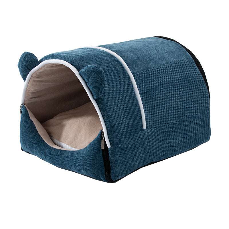 The Kennel Keeps Warm In Winter Removable And Washable House Type Enclosed