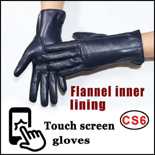 Women's Sheepskin Gloves Winter Warmth Plus Velvet Short Thi - globaltradeleader