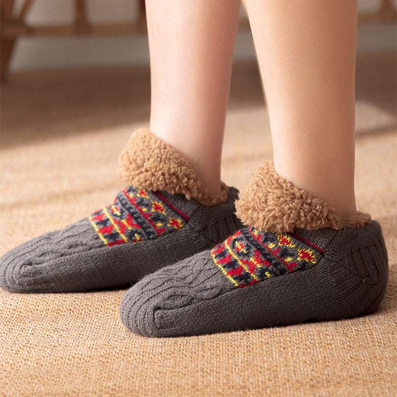 Indoor Home Floor Socks Fall And Winter Warm Non-slip Carpet Socks For Men And Women - globaltradeleader