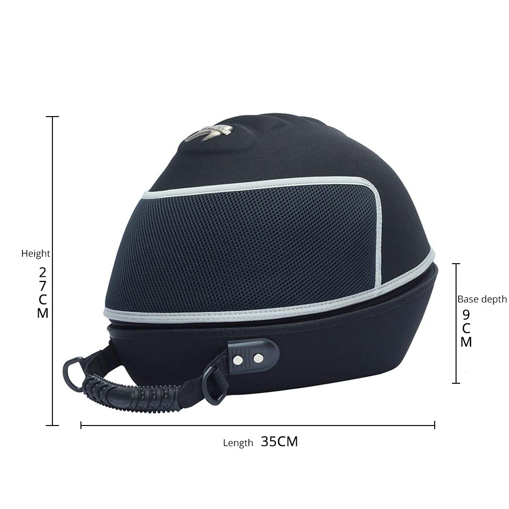 Motorcycle riding helmet bag