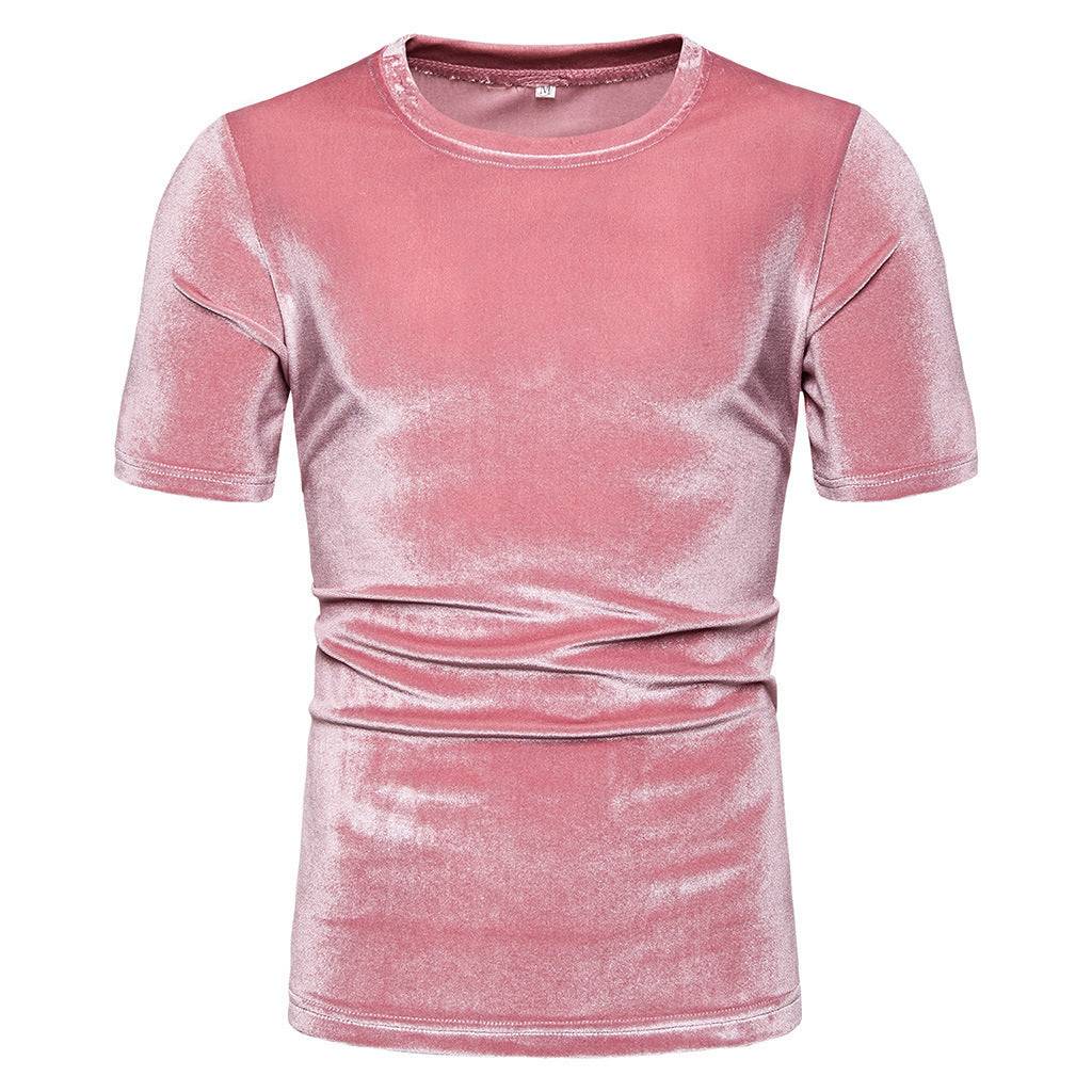 Men's Summer Solid Color Short-sleeved T-shirt - globaltradeleader