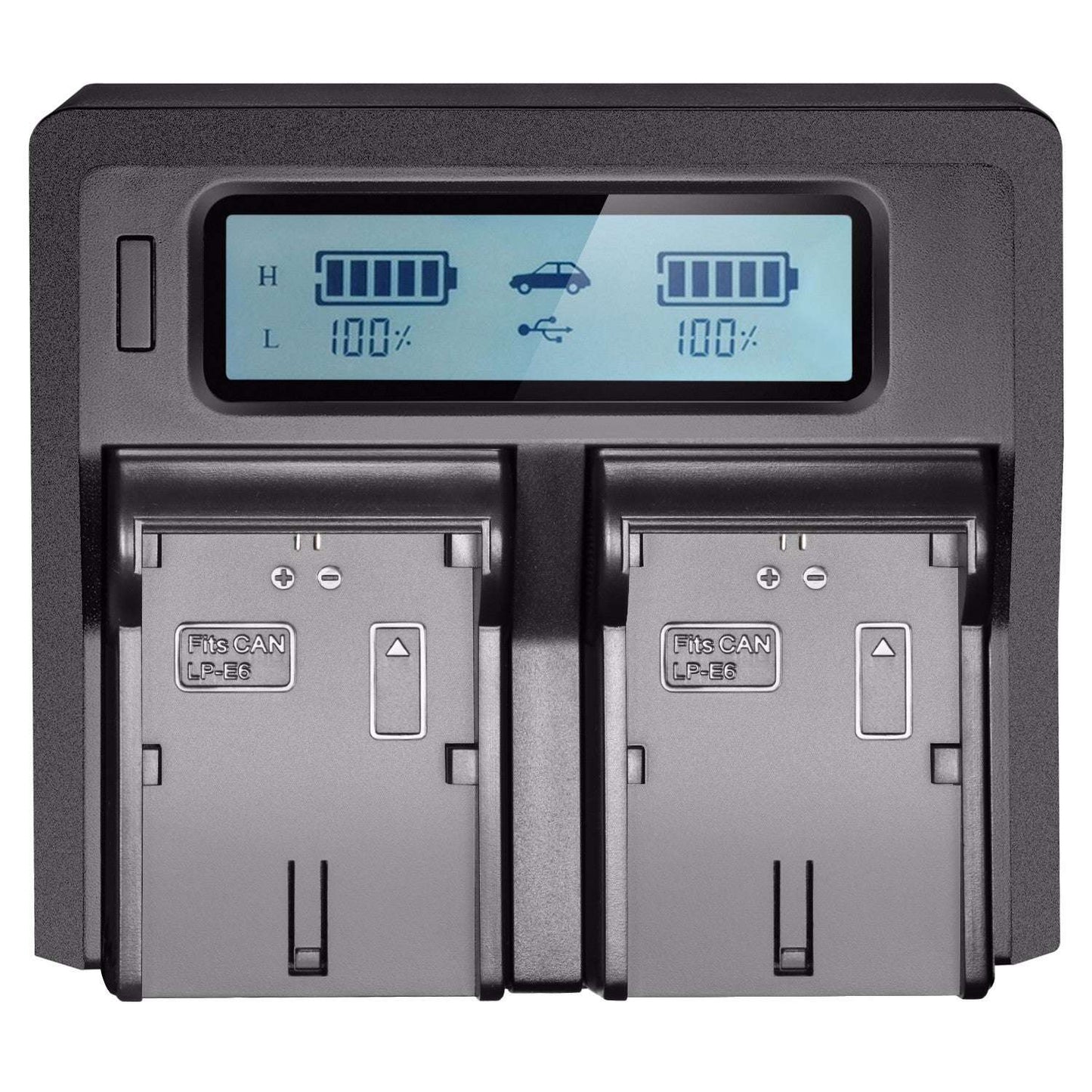 Neewer Dual LCD Battery Charger forLP-E6 Batteries