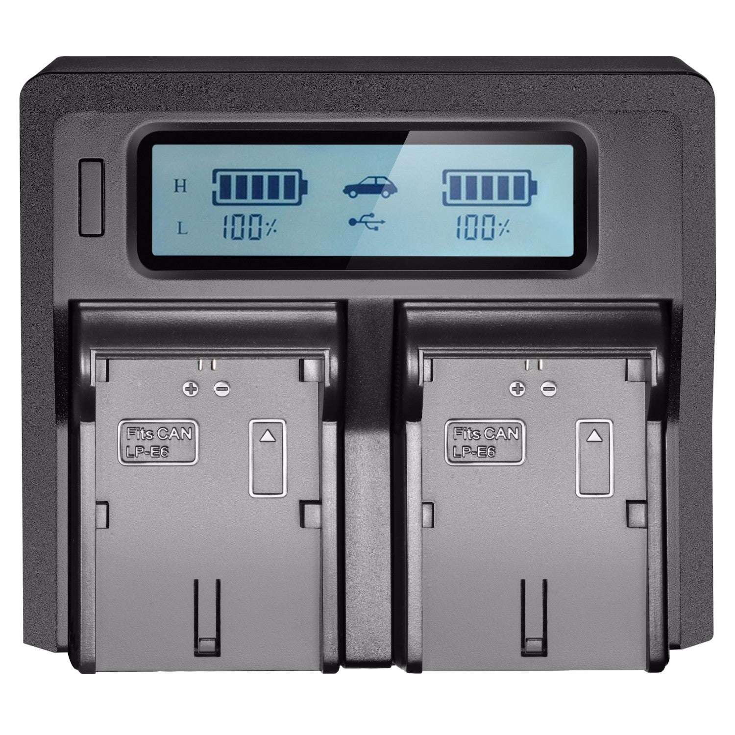 Neewer Dual LCD Battery Charger forLP-E6 Batteries