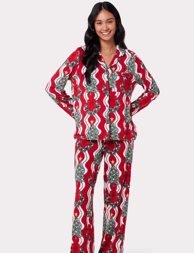 Christmas Printed Long-sleeved Trousers Autumn Ladies Home Leisure Suit - globaltradeleader