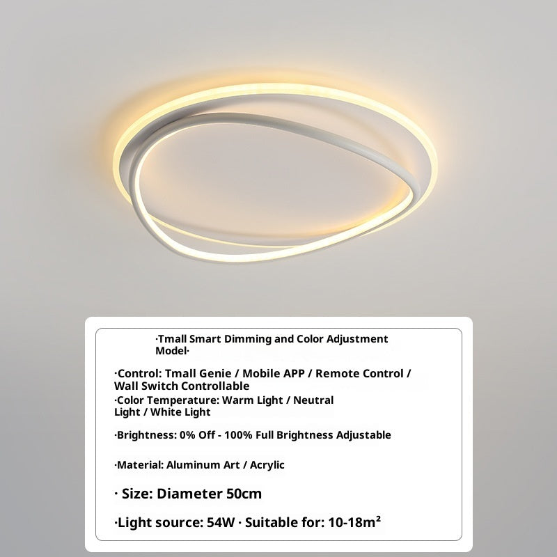 Round Bedroom Light Simple Modern Ultra-thin Ceiling Lamp - globaltradeleader