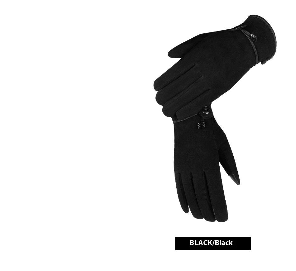 Genuine Leather Gloves Autumn-winter Warm And Thickening Non-slip Touch Screen Fashion - globaltradeleader