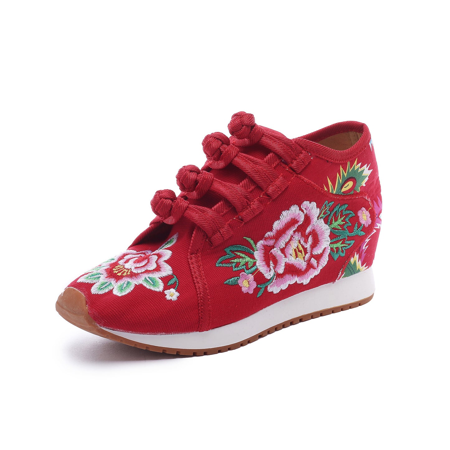 Buckle embroidered shoes ethnic casual shoes